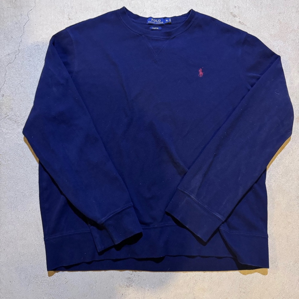 Navy Blue Polo Ralph Lauren Crewneck Sweatshirt